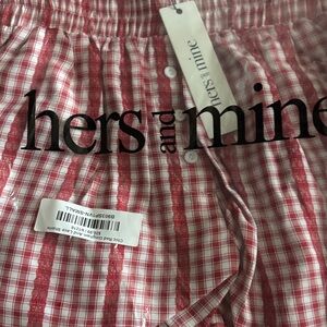 Hers and Mine Red Plaid Pajama Shorts